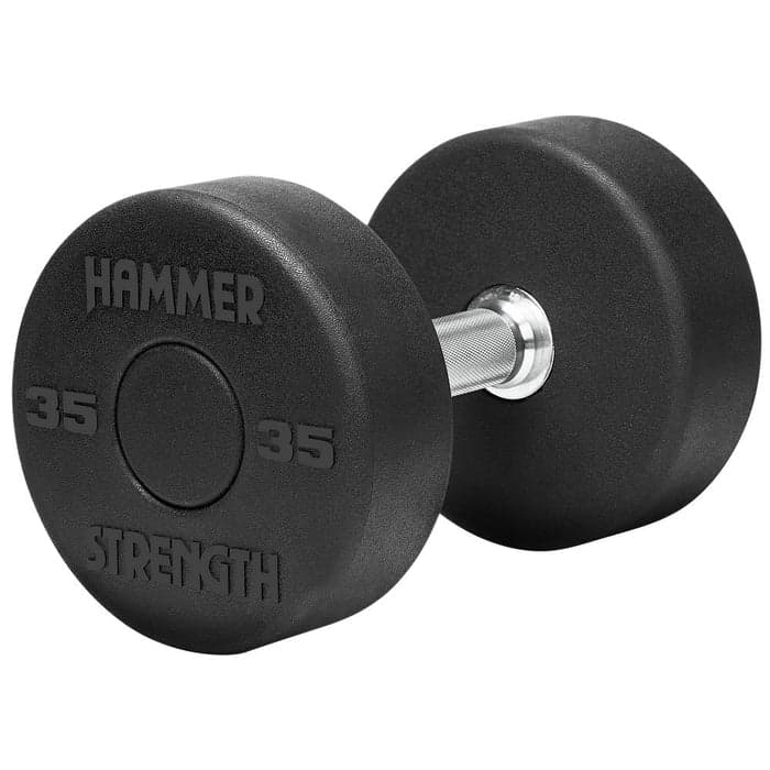 Hammer Strength Round Rubber Dumbbells